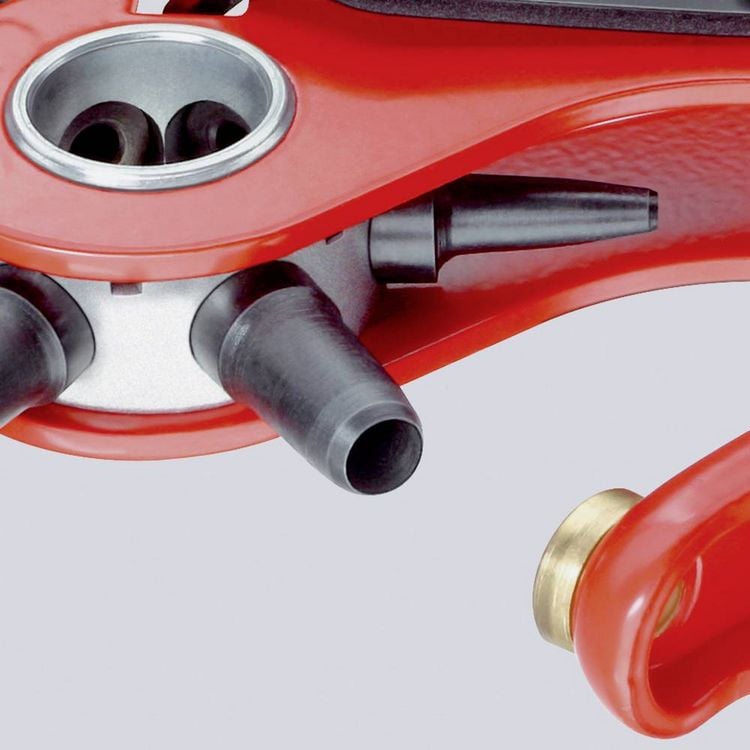 Produktbild: Knipex 90 70 220 Revolverlochzange 2 mm, 2.5 mm, 3 mm, 3.5 mm, 4 mm, 5 mm 220 mm 1 St.