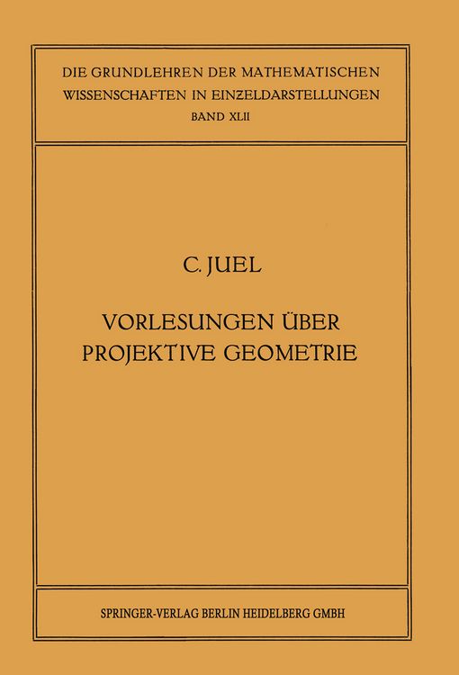 Produktbild: Vorlesungen &uuml;ber Projektive Geometrie