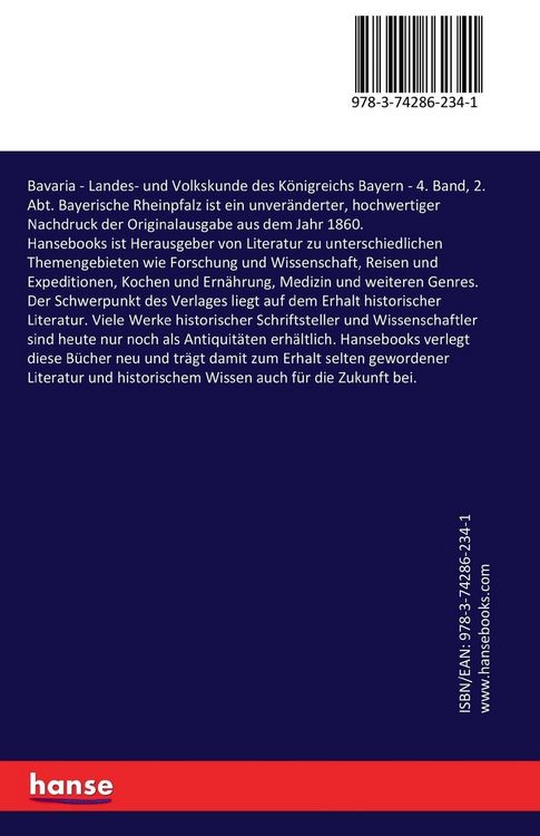 Produktbild: Bavaria - Landes- und Volkskunde des K&ouml;nigreichs Bayern