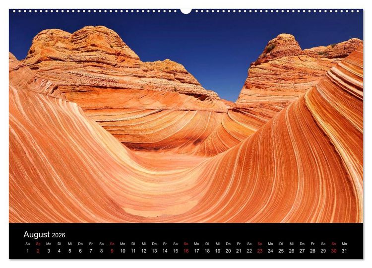 Produktbild: USA - Monumente der Sch&ouml;pfung (Wandkalender 2026 DIN A2 quer), CALVENDO Monatskalender