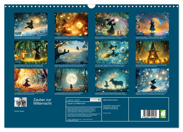 Produktbild: Zauber zur Mitternacht (Wandkalender 2026 DIN A3 quer), CALVENDO Monatskalender