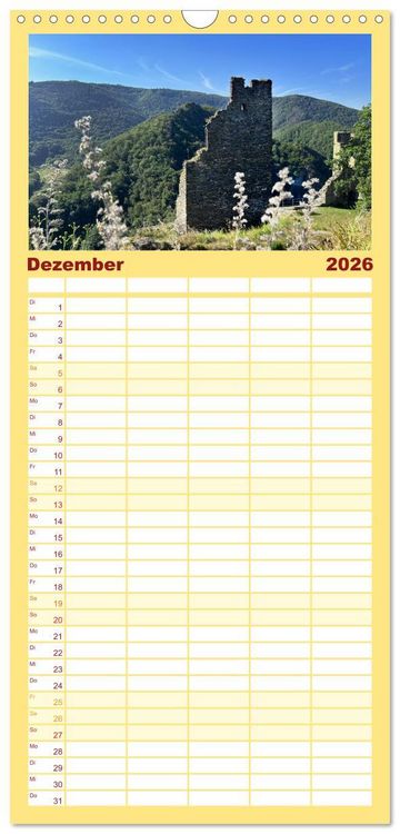 Produktbild: Familienplaner 2026 - Erlebe mit mir die Wanderregionen im Ahrtal - Altenahr mit 5 Spalten (Wandkalender, 21 x 45 cm) CALVENDO