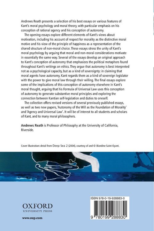 Produktbild: Agency and Autonomy in Kant's Moral Theory