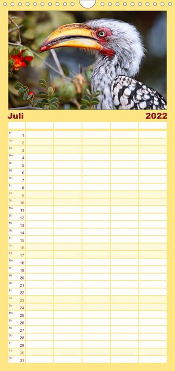 Produktbild: Familienplaner KR&Uuml;GER NATIONALPARK Afrikas Perle (Wandkalender 2022 , 21 cm x 45 cm, hoch)