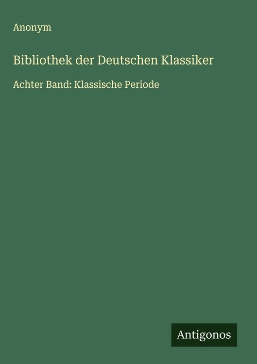 Produktbild: Bibliothek der Deutschen Klassiker