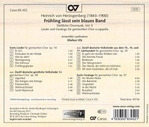 Produktbild: Fr&uuml;hling l&auml;&aacute;t sein blaues Band-Weltl.Chormusik