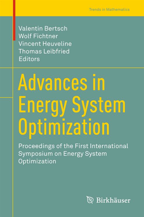 Produktbild: Advances in Energy System Optimization