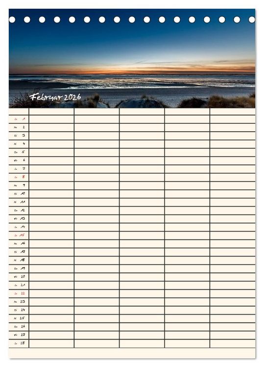 Produktbild: Noch mehr F&ouml;hrweh Familienplaner (Tischkalender 2026 DIN A5 hoch), CALVENDO Monatskalender
