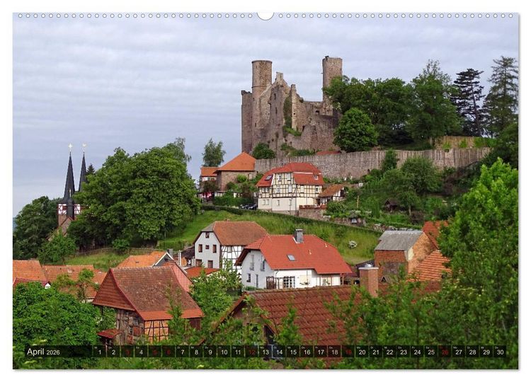 Produktbild: Wunderbares Th&uuml;ringen - Burgen (hochwertiger Premium Wandkalender 2026 DIN A2 quer), Kunstdruck in Hochglanz