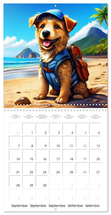 Produktbild: Cute pets discover the world (Wall Calendar 2026 12 &times; 12 Inch) CALVENDO 12 Month Wall Calendar