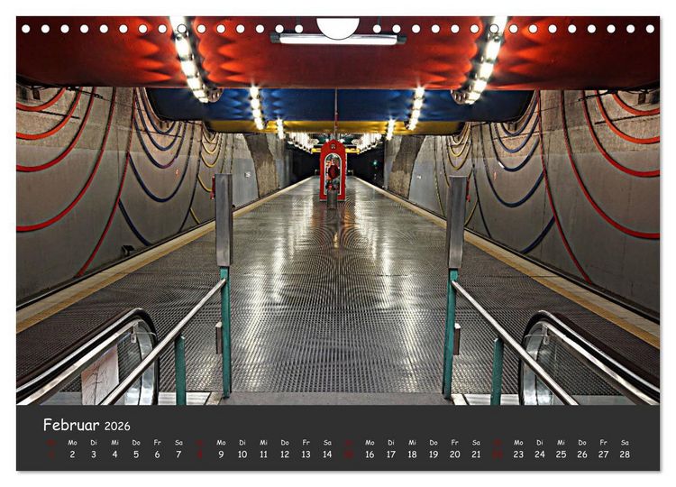 Produktbild: U-Bahn-Stationen des Westens (Wandkalender 2026 DIN A4 quer), CALVENDO Monatskalender