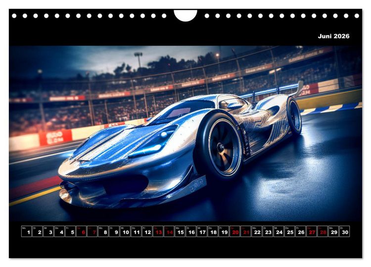 Produktbild: Surreale Cyber Cars (Wandkalender 2026 DIN A4 quer), CALVENDO Monatskalender
