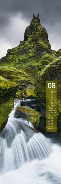Produktbild: Island Vertikal Kalender 2027