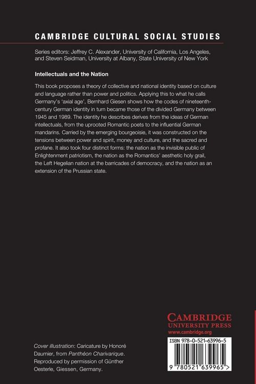 Produktbild: Intellectuals and the German Nation
