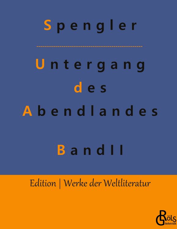 Produktbild: Der Untergang des Abendlandes - zweiter Band