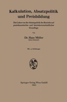 Produktbild: Kalkulation, Absatzpolitik und Preisbildung
