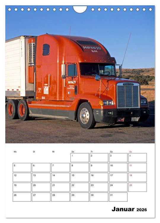 Produktbild: US-Trucks ... unterwegs im amerikanischen Westen - Monatsplaner (Wandkalender 2026 DIN A4 hoch), CALVENDO Monatskalender
