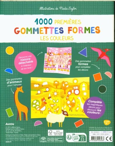 Produktbild: 1000 premi&egrave;res gommettes formes : les couleurs