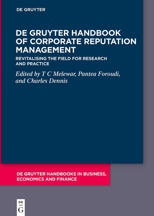 Produktbild: De Gruyter Handbook of Corporate Reputation Management