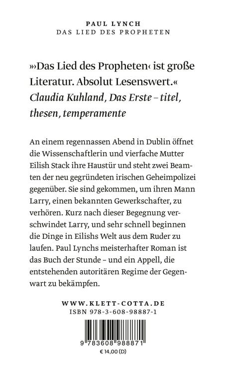 Produktbild: Das Lied des Propheten