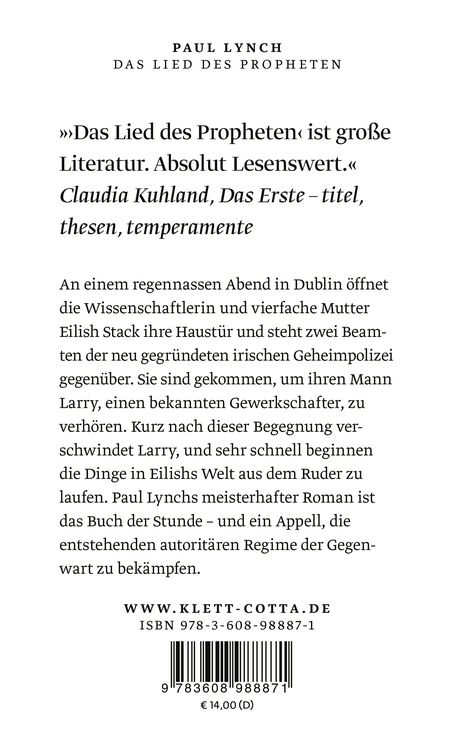 Produktbild: Das Lied des Propheten