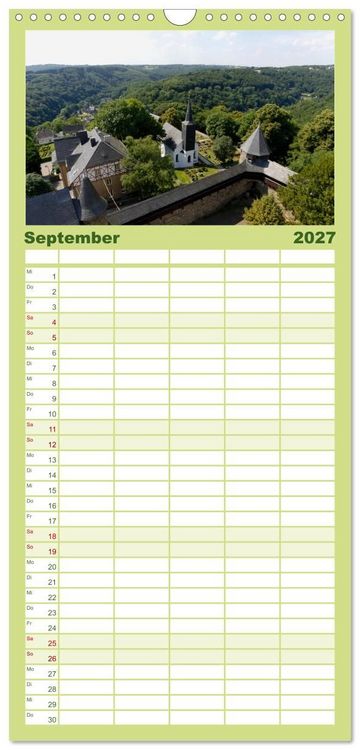 Produktbild: Familienplaner 2027 - Solinger Bilderbogen 2027 mit 5 Spalten (Wandkalender, 21 x 45 cm) CALVENDO