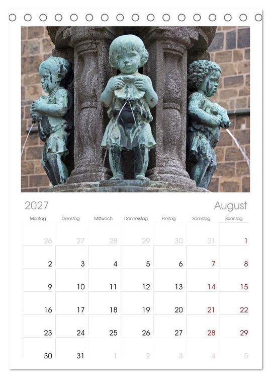 Produktbild: Tischplaner 2027 - Ansichten von Bremen und Bremerhaven (A5 Tischkalender zum Aufstellen) CALVENDO
