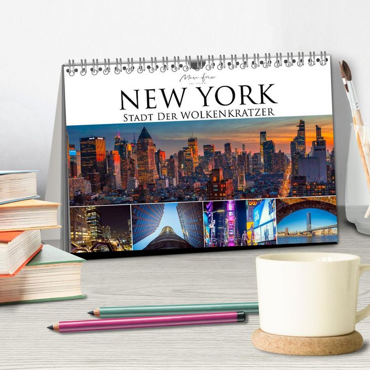 Produktbild: New York - Stadt der Wolkenkratzer (Tischkalender 2026 DIN A5 quer), CALVENDO Monatskalender