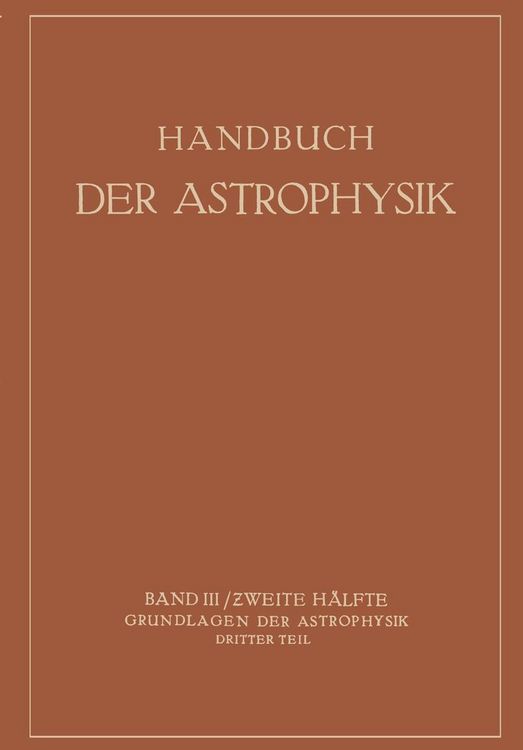 Produktbild: Handbuch der Astrophysik
