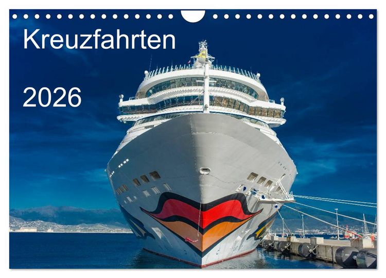 Produktbild: Kreuzfahrten 2026 (Wandkalender 2026 DIN A4 quer), CALVENDO Monatskalender