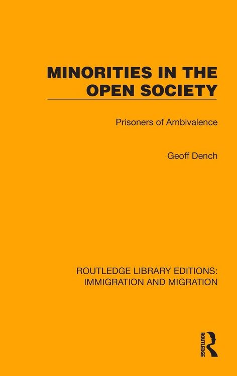 Produktbild: Minorities in the Open Society