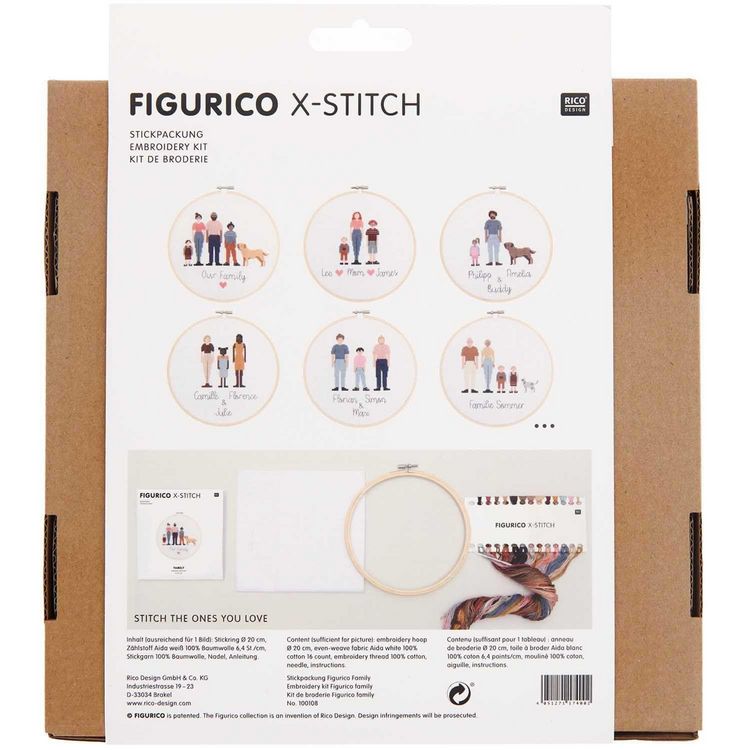 Produktbild: Stickpackung Figurico Family