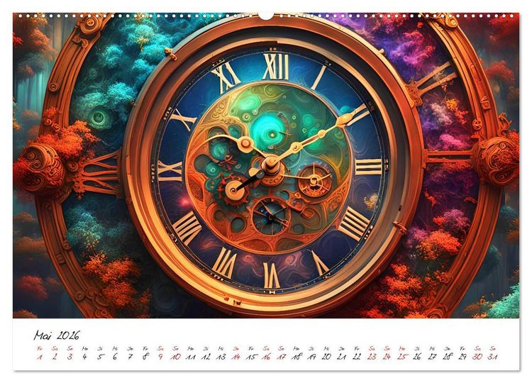 Produktbild: Abstrakte Zeitspr&uuml;nge (Wandkalender 2026 DIN A2 quer), CALVENDO Monatskalender