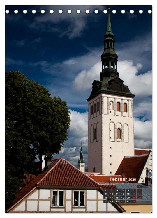 Produktbild: Baltische Staaten - Ihre kulturlandschaftlichen Reicht&uuml;mer (Tischkalender 2026 DIN A5 hoch), CALVENDO Monatskalender