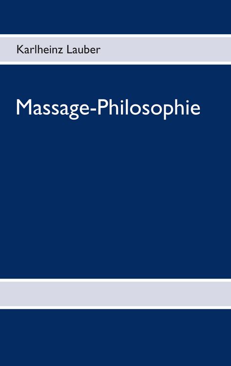 Produktbild: Massage-Philosophie