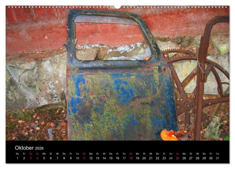 Produktbild: Schrottautos im Kyrk&ouml; Mosse (Wandkalender 2026 DIN A2 quer), CALVENDO Monatskalender