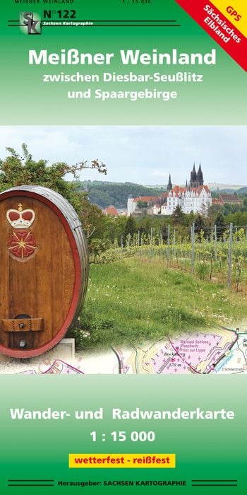 Produktbild: Mei&szlig;ner Weinland zwischen Diesbar-Seu&szlig;litz und Spaargebirge 1 : 15 000