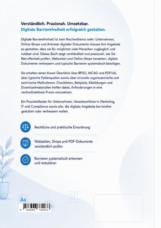 Produktbild: Barrierefreie Webseiten, Online-Shops und digitale Dokumente
