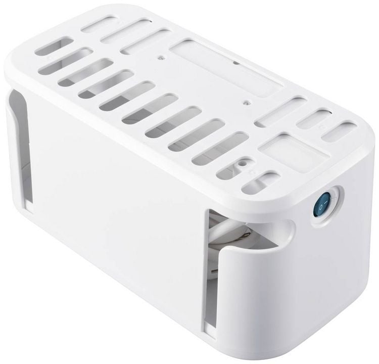 Sygonix SY-6118238 Steckerbox mit Steckdosenleiste 5fach Weiß Schutzkontakt 1St. kaufen