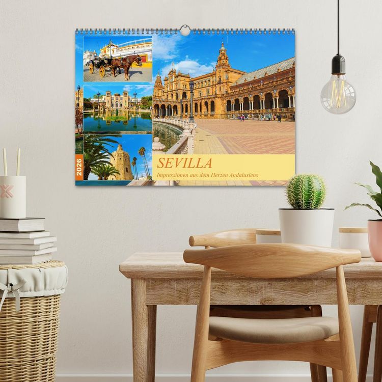 Produktbild: Sevilla - Impressionen aus dem Herzen Andalusiens (Wandkalender 2026 DIN A3 quer), CALVENDO Monatskalender