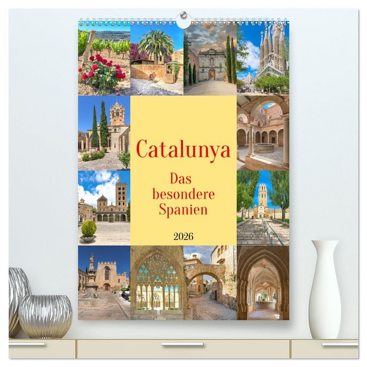 Produktbild: Catalunya, das besondere Spanien (hochwertiger Premium Wandkalender 2026 DIN A2 hoch), Kunstdruck in Hochglanz