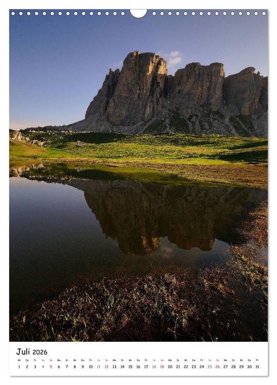 Produktbild: Die Dolomiten um S&uuml;dtirol (Wandkalender 2026 DIN A3 hoch), CALVENDO Monatskalender