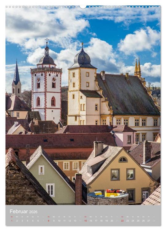 Produktbild: Kirchent&uuml;rme in Franken (hochwertiger Premium Wandkalender 2026 DIN A2 hoch), Kunstdruck in Hochglanz