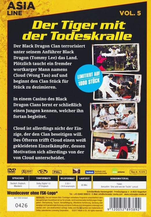 Produktbild: Der Tiger mit der Todeskralle - Asia Line [LE]