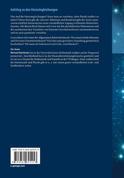 Aufstieg zu den Einsteingleichungen