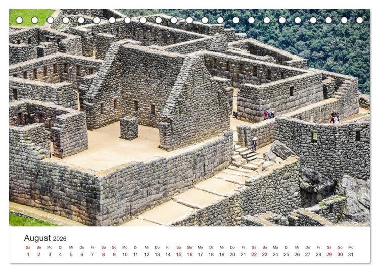 Produktbild: Macchu Picchu (Tischkalender 2026 DIN A5 quer), CALVENDO Monatskalender