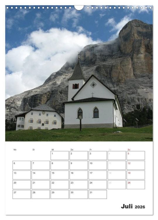 Produktbild: Alta Badia &ndash; Traumlandschaft f&uuml;r Bergsteiger und Wanderer (Wandkalender 2026 DIN A3 hoch), CALVENDO Monatskalender