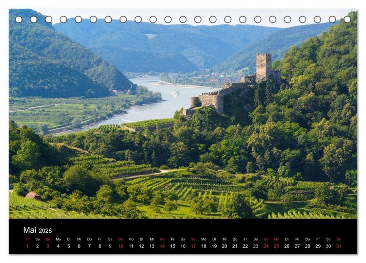Produktbild: Wachau, Wachau, du Tr&auml;umerin (Tischkalender 2026 DIN A5 quer), CALVENDO Monatskalender