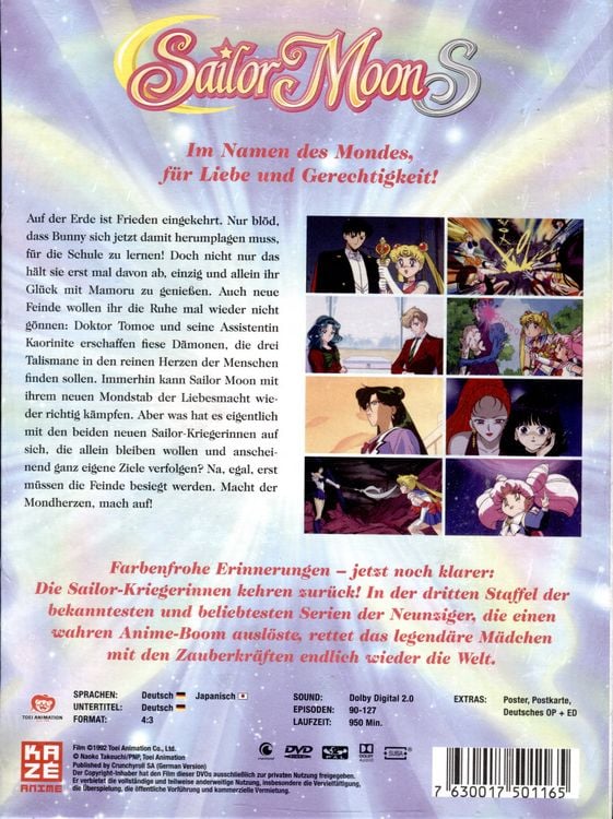 Produktbild: Sailor Moon - Staffel 3 - DVD Box (Episoden 90-127) [5 DVDs]