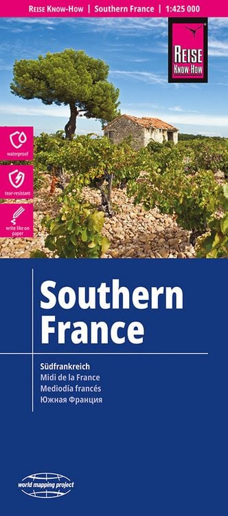 Produktbild: Reise Know-How Landkarte S&uuml;dfrankreich / Southern France (1:425.000)
